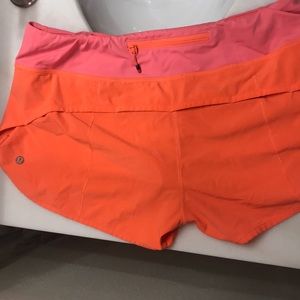 Lululemon orange shorts